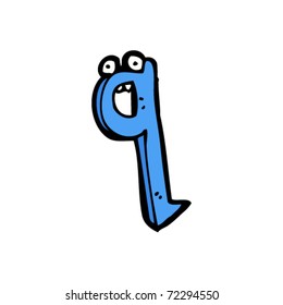 cartoon letter q