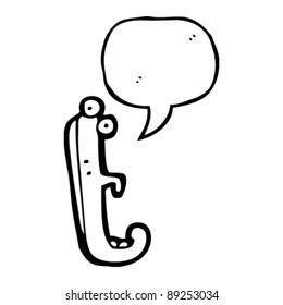 cartoon letter t