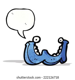 cartoon letter w