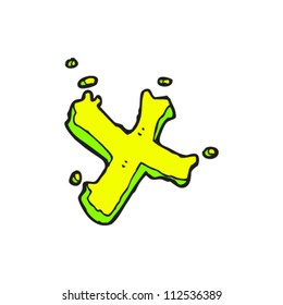 cartoon letter x