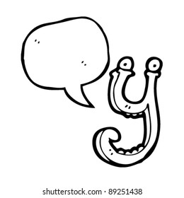 cartoon letter y