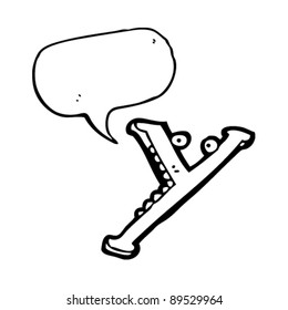cartoon letter y character