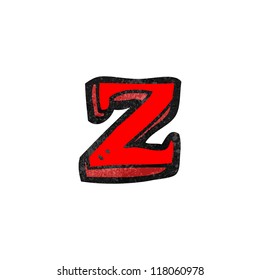 cartoon letter z