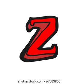 cartoon letter z