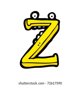 cartoon letter Z