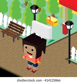 cartoon life isometric