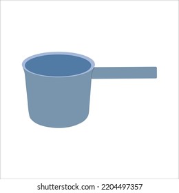 Cartoon Light blue Plastic Water Dipper illustration for template