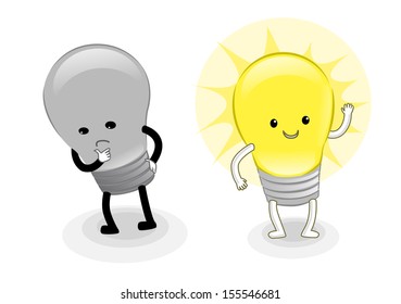 Cartoon Light Bulb