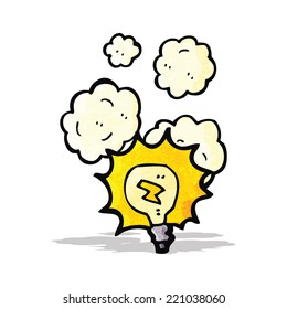 bombilla de dibujos animados