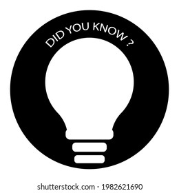Cartoon light bulb question mark. Answer question sign. Lightbulb icon. Vector illustration. EPS 10.
