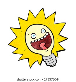 bombilla de dibujos animados
