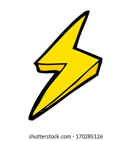 cartoon lightning bolt symbol