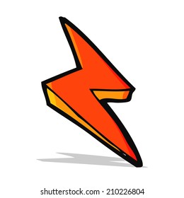 cartoon lightning bolt symbol