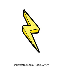 cartoon lightning bolt symbol