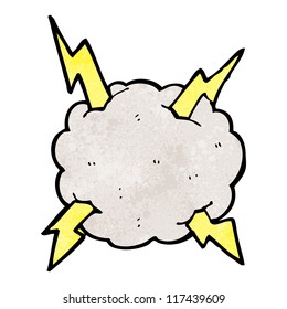 Cartoon Lightning Cloud: เวกเตอร์สต็อก (ปลอดค่าลิขสิทธิ์) 117439609