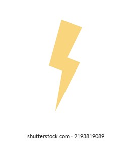 Cartoon lightning flat illustration isolated on white Bolt lightning flash icons. Flash icons collection. Bolt logo. Electric symbols.