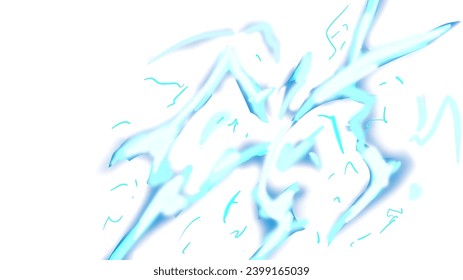 Cartoon lightning thunder and lightning strikes, thunderstorm lightning vector.
