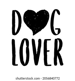 Cartoon line pattern. dogs sketch. vector dogs quote signs. Lovers silhouette. for poster design, postcard, t-shirt print or mug print animal lover