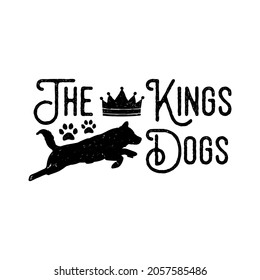 Cartoon line pattern. dogs sketch. vector dogs quote signs. Lovers silhouette. for poster design, postcard, t-shirt print or mug print animal lover