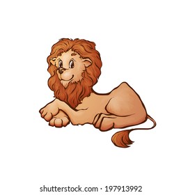 Cartoon lion