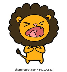 Cartoon-Löwe
