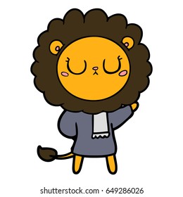 cartoon lion