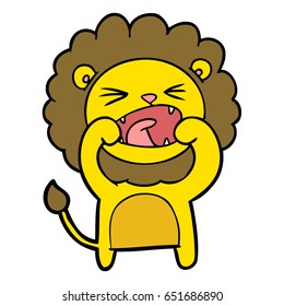 leão de desenho animado