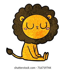Cartoon-Löwe