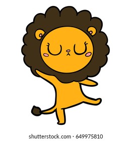 danza del león de dibujos animados