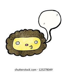 cartoon lion face