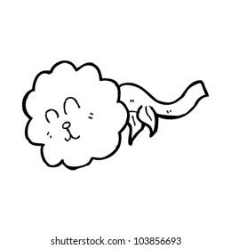 flor de león de dibujos animados