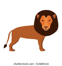 cartoon lion icon