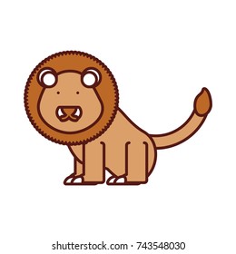 cartoon lion icon