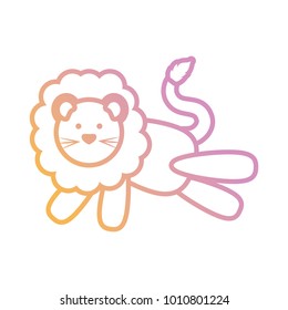 cartoon lion icon image