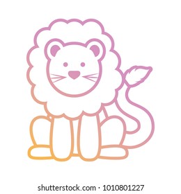 cartoon lion icon image