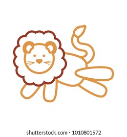 cartoon lion icon image