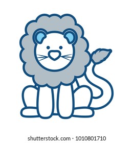 cartoon lion icon image