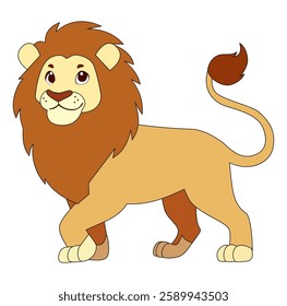 Cartoon Lion King Vectors Illustration