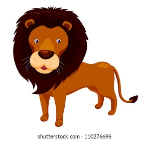 Cartoon lion vector