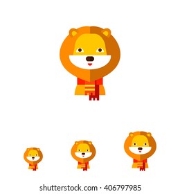 Cartoon Lion Vector Icon