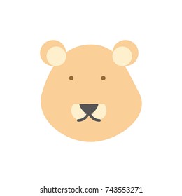 cartoon lioness icon