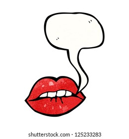 cartoon lips biting lower lip