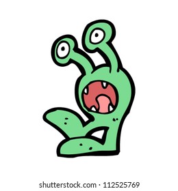 cartoon little alien