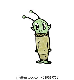 cartoon little alien