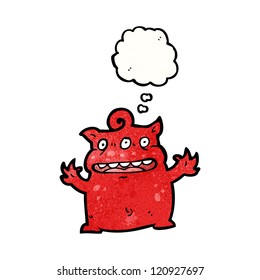 cartoon little alien