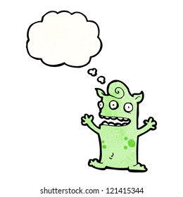 cartoon little alien