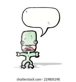 cartoon little alien