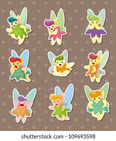 cartoon little baby fairy stickers