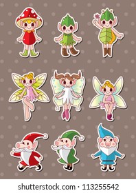 cartoon little baby fairy stickers