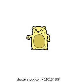 pequeño oso de dibujos animados